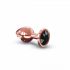 Plug Anal Diamant M - Aluminium (Or Rose)