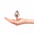 Dorcel Diamond Plug M - Aluminum Anal Dildo - Medium (Rose Gold)