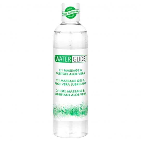 Waterglide 2in1 Aloe Vera - Vattenbaserad Glidmedel och Massagegel (300 ml)