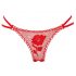 Rose Panty - Hidden Thong - Red (S-L)