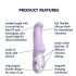 Satisfyer Charming Smile - Vandeniui atsparus akumuliatorinis G taško vibratorius (violetinis)