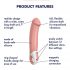 Satisfyer Master - vibrator rezistent la apă, cu acumulator (natural)