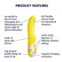 Satisfyer Yummy Sunshine - vibromasseur point G étanche, rechargeable (jaune)