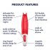 Satisfyer Power Flower - Rechargeable, Waterproof Vibrator (Red)