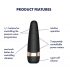 Satisfyer Pro 3+ - Waterproof Rechargeable Clitoral Vibrator (Black)