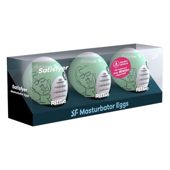 Satisfyer Egg Riffle - masturbeerimismuna komplekt (3 tk)