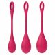 Satisfyer Yoni Power 1 - set bile vaginale - roșu (3 piese)