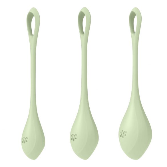 Satisfyer Yoni Power 2 - Liebeskugel-Set - grün (3-teilig)