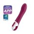 Satisfyer Big Heat - wiederaufladbarer, erwärmender G-Punkt Vibrator (rot)