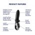 Satisfyer Hot Passion - pametni, grijaći analni vibrator (crni)