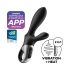 Satisfyer Heat Climax+ - έξυπνος, θερμαντικός, αναλογικός πρωκτικός δονητής (μαύρο)