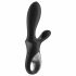 Satisfyer Heat Climax Plus - pametni, grelni analni vibrator z vzvodom (črn)