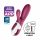 Satisfyer Coniglio Caldo - vibratore riscaldante intelligente con stimolatore clitorideo (rosso)