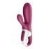 Satisfyer Hot Bunny - vibrator inteligent pentru clitoris cu încălzire (roșu)