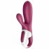 Satisfyer Hot Bunny - интелигентен вибратор за нагряване на ръката (червен)