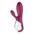 Satisfyer Hot Bunny - vibrator inteligent pentru clitoris cu încălzire (roșu)