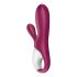 Satisfyer Coniglio Caldo - vibratore riscaldante intelligente con stimolatore clitorideo (rosso)