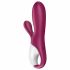 Satisfyer Hot Bunny - inteligentní, topný vibrátor s ramenem na klitoris (červený)