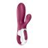 Satisfyer Hot Bunny - vibrator inteligent pentru clitoris cu încălzire (roșu)