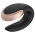 Satisfyer Double Love - smart, waterproof, remote-controlled couple's vibrator (black)