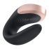 Satisfyer Double Love - vibromasseur pour couples, intelligent, étanche, radio (noir)