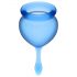 Satisfyer Feel Good - Menstrual Cup Set (Blue) - 2 Pack