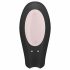 Satisfyer Double Joy - smart, uppladdningsbar, vattentät parvibrator (svart)