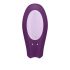 Satisfyer Double Joy - vibromasseur couple intelligent, rechargeable, étanche (violet)