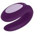 Satisfyer Double Joy - smart, rechargeable, waterproof couple's vibrator (purple)