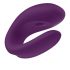 Satisfyer Double Joy - vibromasseur couple intelligent, rechargeable, étanche (violet)