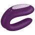 Satisfyer Double Joy - smart, rechargeable, waterproof couple's vibrator (purple)