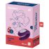 Satisfyer Double Joy - smart, rechargeable, waterproof couple's vibrator (purple)