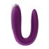 Satisfyer Double Fun - intelligenter, wasserdichter, drahtloser Paarvibrator (Lila)