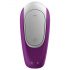 Satisfyer Double Fun - smart, waterproof, remote control couples vibrator (purple)