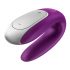 Satisfyer Double Fun - slimme, waterdichte, draadloze vibratior voor koppels (paars)