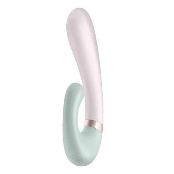 Satisfyer Heat Wave - inteligentný, pákový vibrátor s ohrevom (mäta)