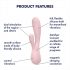 Satisfyer Mono Flex - smart waterproof vibrator (pale pink)