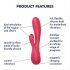 Satisfyer Mono Flex - smart waterproof vibrator (red)