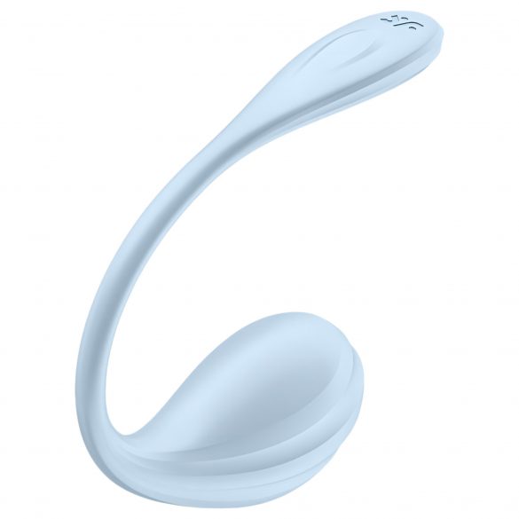 Satisfyer Smooth Petal - viedā vibrējošā ola (zila)