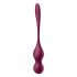 Satisfyer Păsări Iubitoare - bile Kegel inteligente și versatile (burgund)