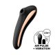 Satisfyer Dual Kiss - вагинален и клиторен вибратор с възможност за презареждане (черен)