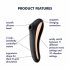 Satisfyer Dual Kiss - Oplaadbare Vaginale en Clitoris Vibrator (zwart)