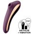 Satisfyer Dual Kiss - 2-in-1 Rechargeable Vaginal and Clitoral Vibrator (Purple)