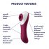 Satisfyer Dual Crush - Vibratore ricaricabile per clitoride e punto G (rosso)