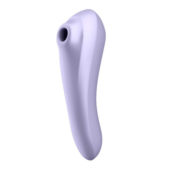 Satisfyer Dual Pleasure - nabíjecí, vodotěsný smart vibrátor na klitoris a vagínu (fialový)