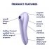 Satisfyer Dual Pleasure - vandeniui atsparus vaginalinis ir klitorio vibratorius (violetinis)