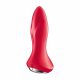 Satisfyer Rotator Plug 1 - vibrator anal cu perle, reîncărcabil (roșu)