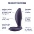 Satisfyer Power Plug - intelligenter Analvibrator (lila)