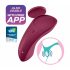 Satisfyer Sexy Secret - Smart Waterproof Panty Vibrator (Burgundy)