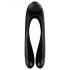 Satisfyer Candy Cane - rechargeable, waterproof dual vibrator (black)